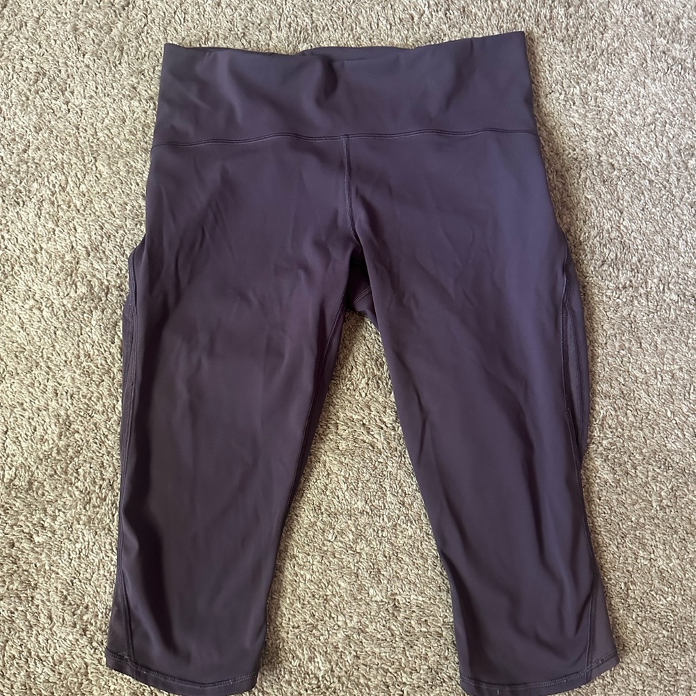Lululemon Athletica Eggplant Cropped Leggings